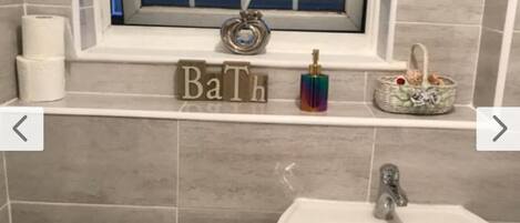 Towels, soap, toilet paper