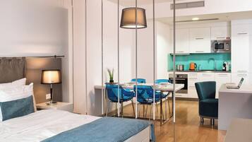 Appartamento, 1 camera da letto | Biancheria da letto ipoallergenica, cassaforte in camera