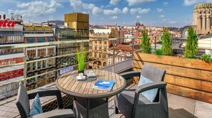 Exclusive Apartment, 2 Bedrooms, Terrace | Terrace/patio - VN3 Terraces Suites by Adrez Living (Prague)