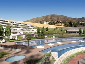 Indoor pool, outdoor pool