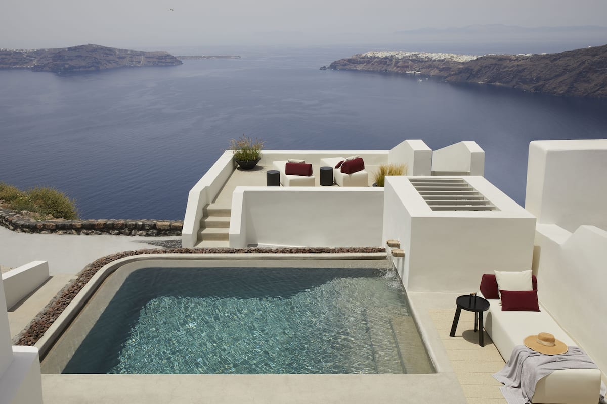 Atoles Villa with Private Pool and Caldera View | 1 bedroom, minibar, in-room safe, desk