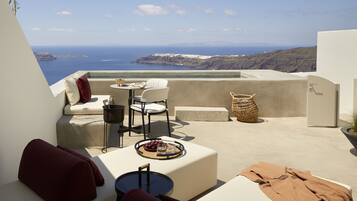 Premium-Suite, eigener Pool (Caldera View) | Terrasse/Patio