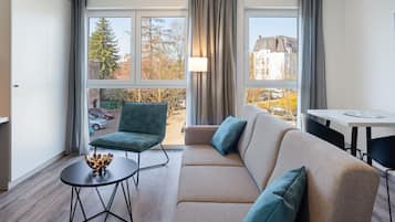 Business Apartment | Living area | Smart TV, heated floors