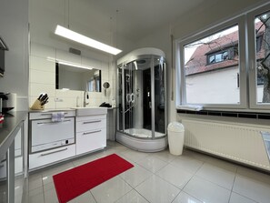 Dusch och miljövänliga toalettartiklar