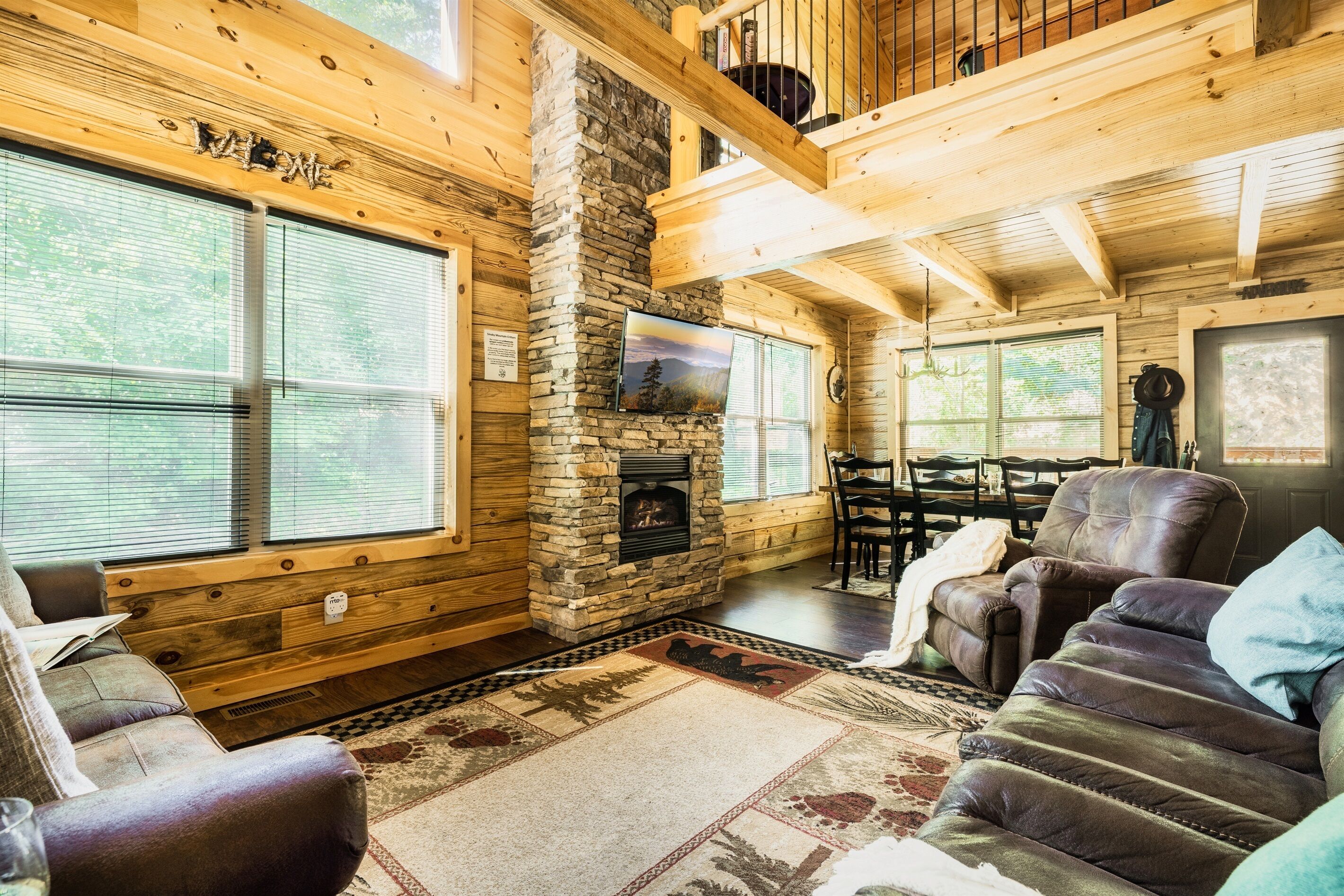 Smart TV, chimenea y futbolito 