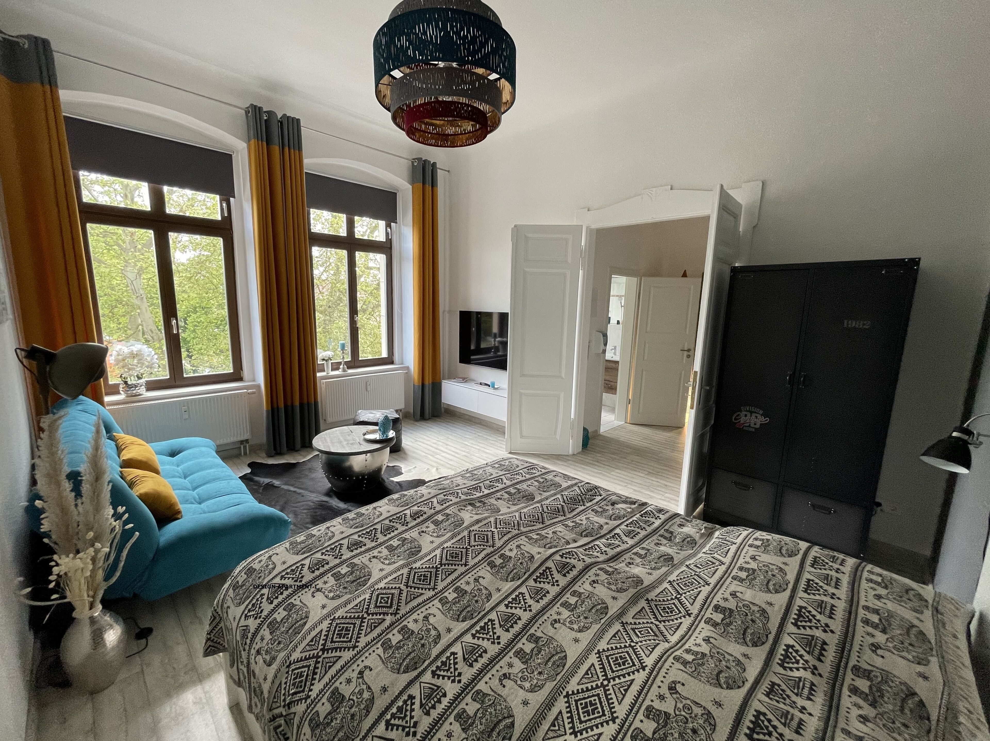 1 slaapkamer, een strijkplank/strijkijzer, gratis wifi, beddengoed