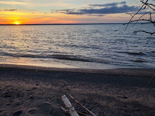 Trailer on the South Shore of Lake Superior