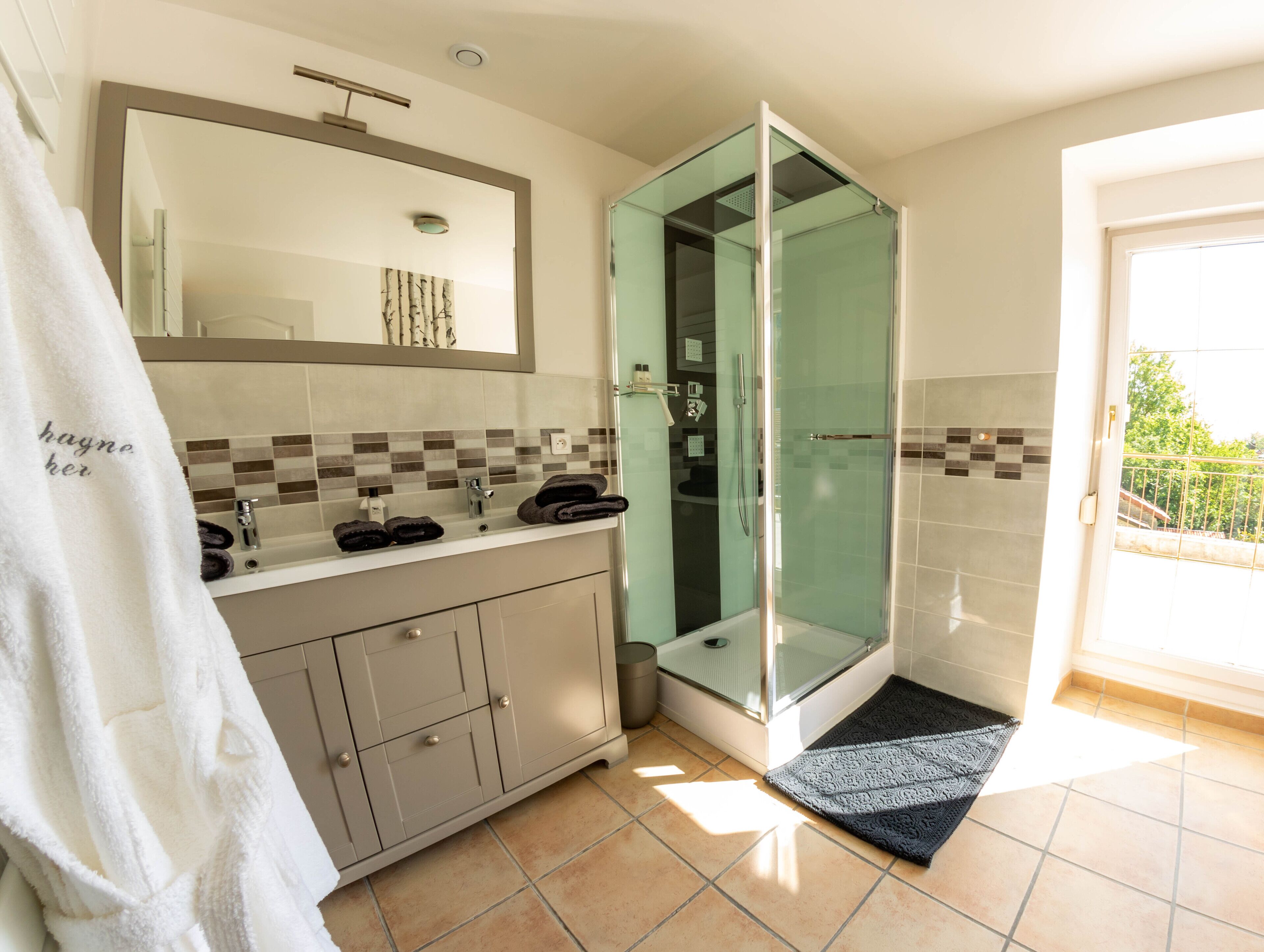 Badewanne, Handtücher