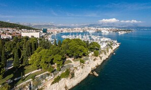 Apartment | Aerial view - Close to Znjan Beach, Spacious Studio With Balcony (Split)