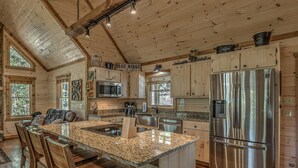 Private kitchen - A Cozy Corner Cabin by Escape to Blue Ridge (Blue Ridge)