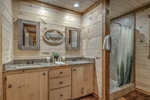 House, 3 Bedrooms | Bathroom - A Cozy Corner Cabin by Escape to Blue Ridge (Blue Ridge)