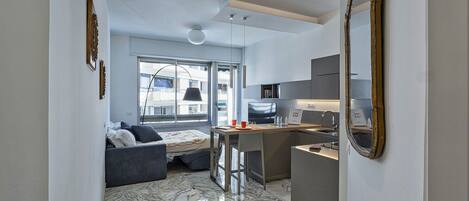 1 Schlafzimmer, Bügeleisen/Bügelbrett, kostenloses WLAN, Bettwäsche