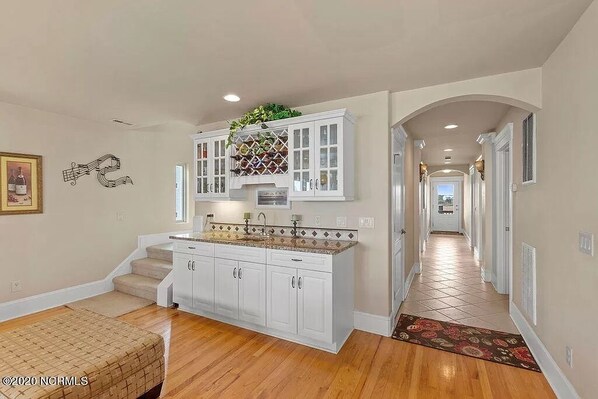 Includes a wet bar