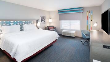 Room, 1 King Bed, Accessible (Hearing) | In-room safe, iron/ironing board, bed sheets