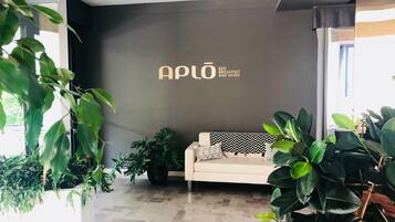 Flat-screen TV, books