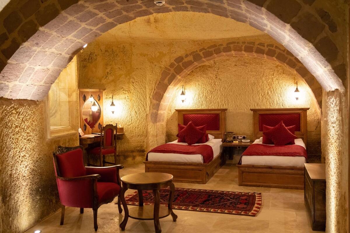 Palatial Cappadocian Mansion | 고급 침구, 미니바, 객실 내 금고, 책상