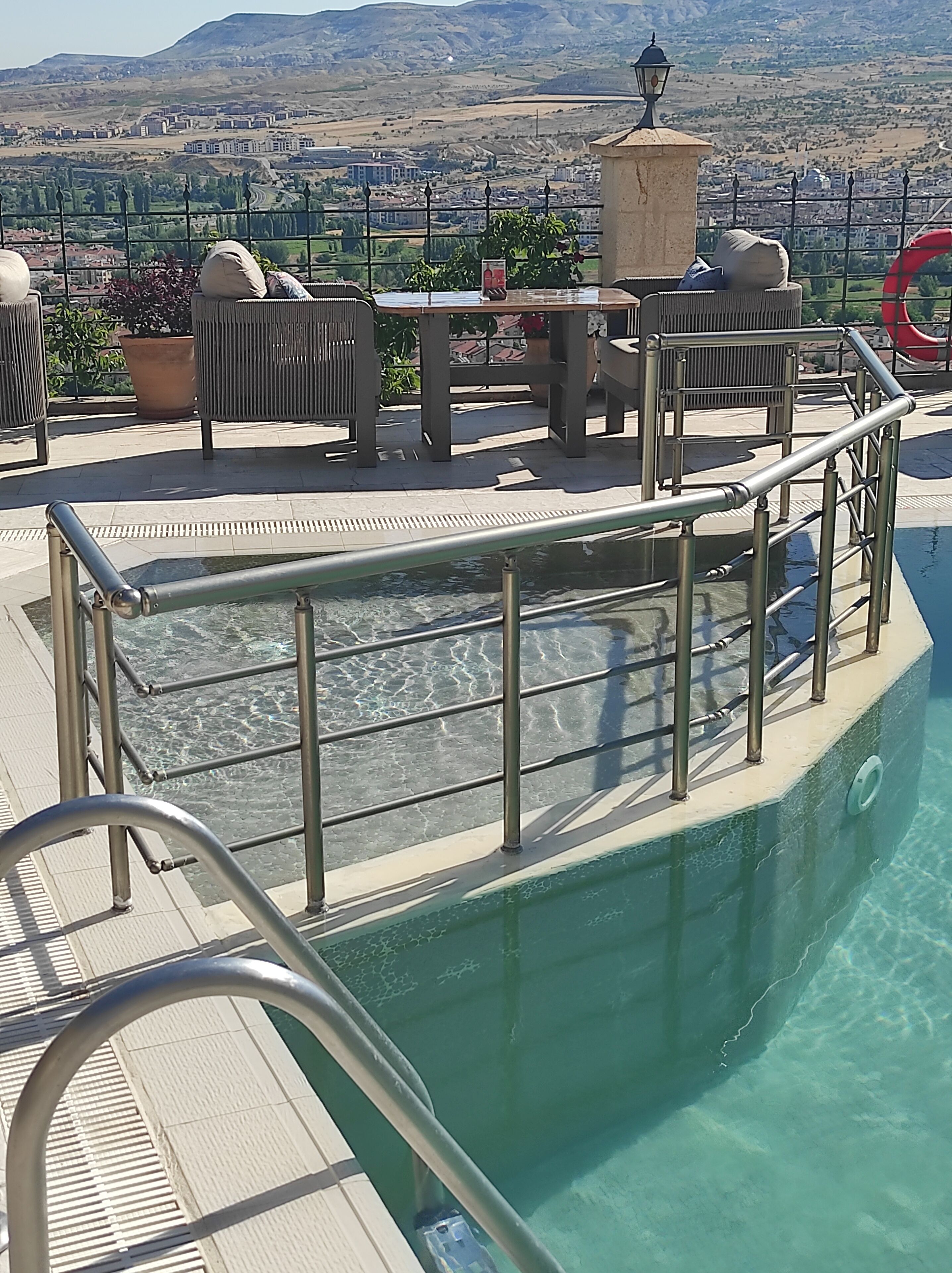 Seasonal outdoor pool, open 11:00 AM to 7:00 PM, free pool cabanas