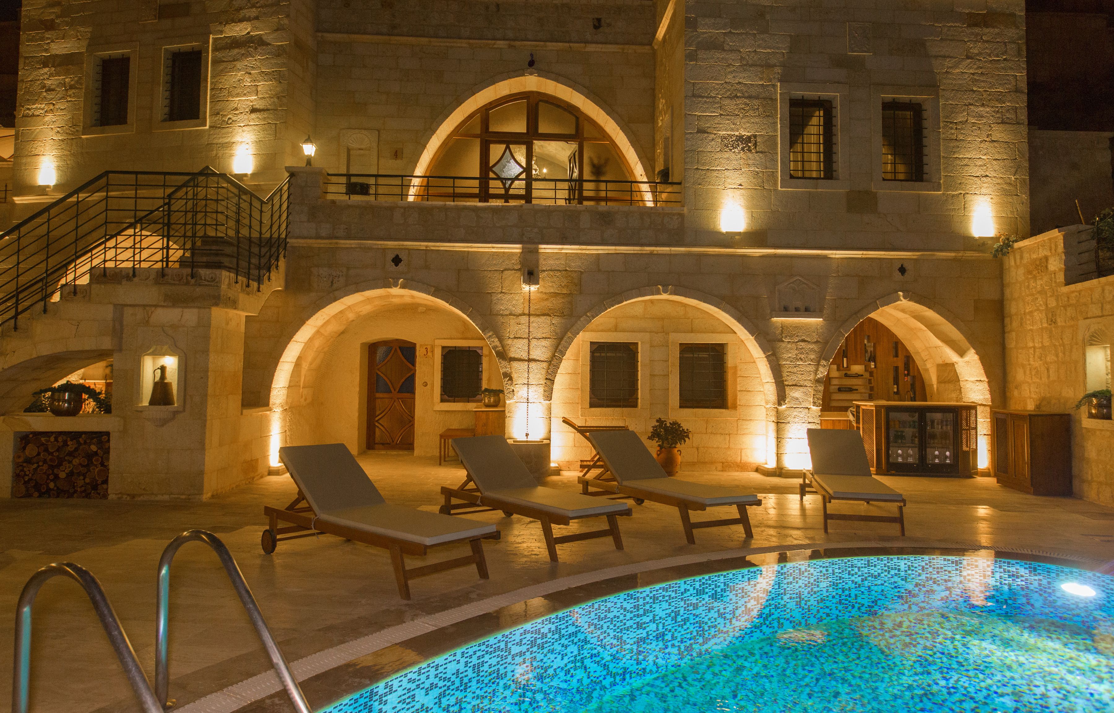 grandiose cappadocian pool mansion | terrace/patio