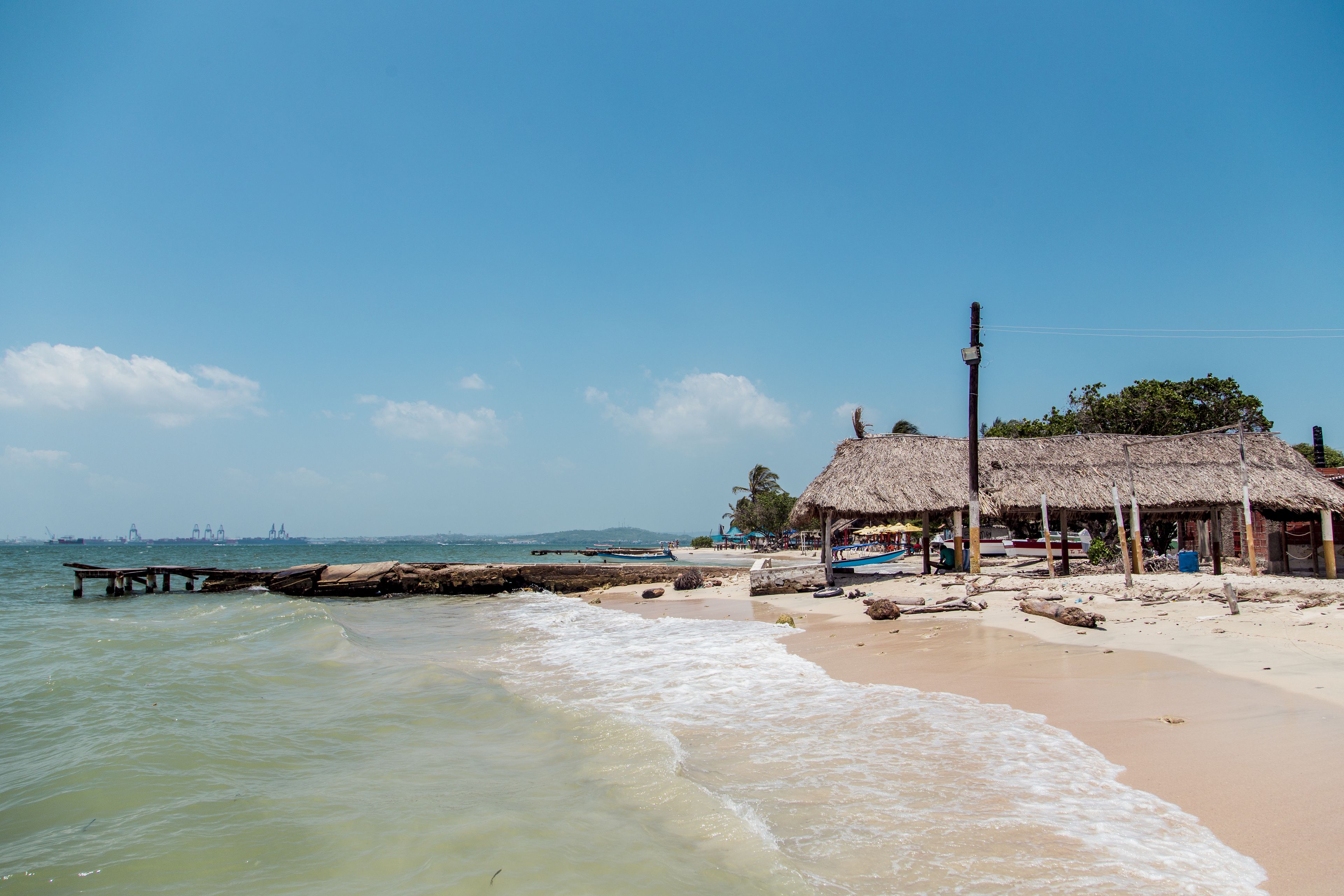 on the beach, white sand