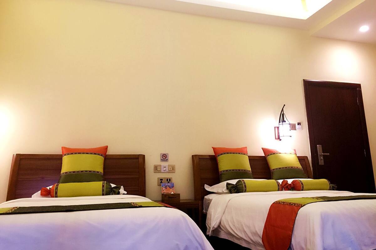 Standard Twin Room, Garden View | Premium bedding, desk, blackout drapes, iron/ironing board