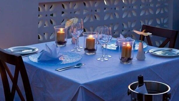 Outdoor dining - Kisiwa House (Zanzibar Town)