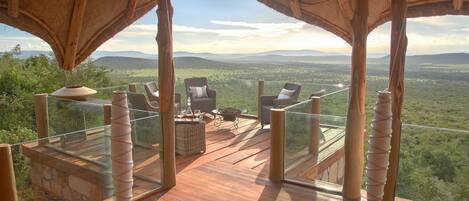 Blick von der Unterkunft