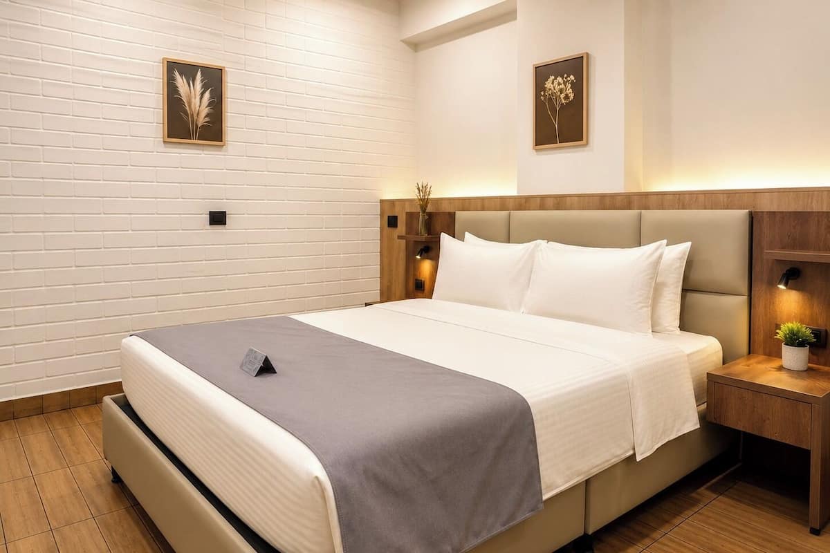 Standard Double Room | Down comforters, memory foam beds, soundproofing, WiFi (free)