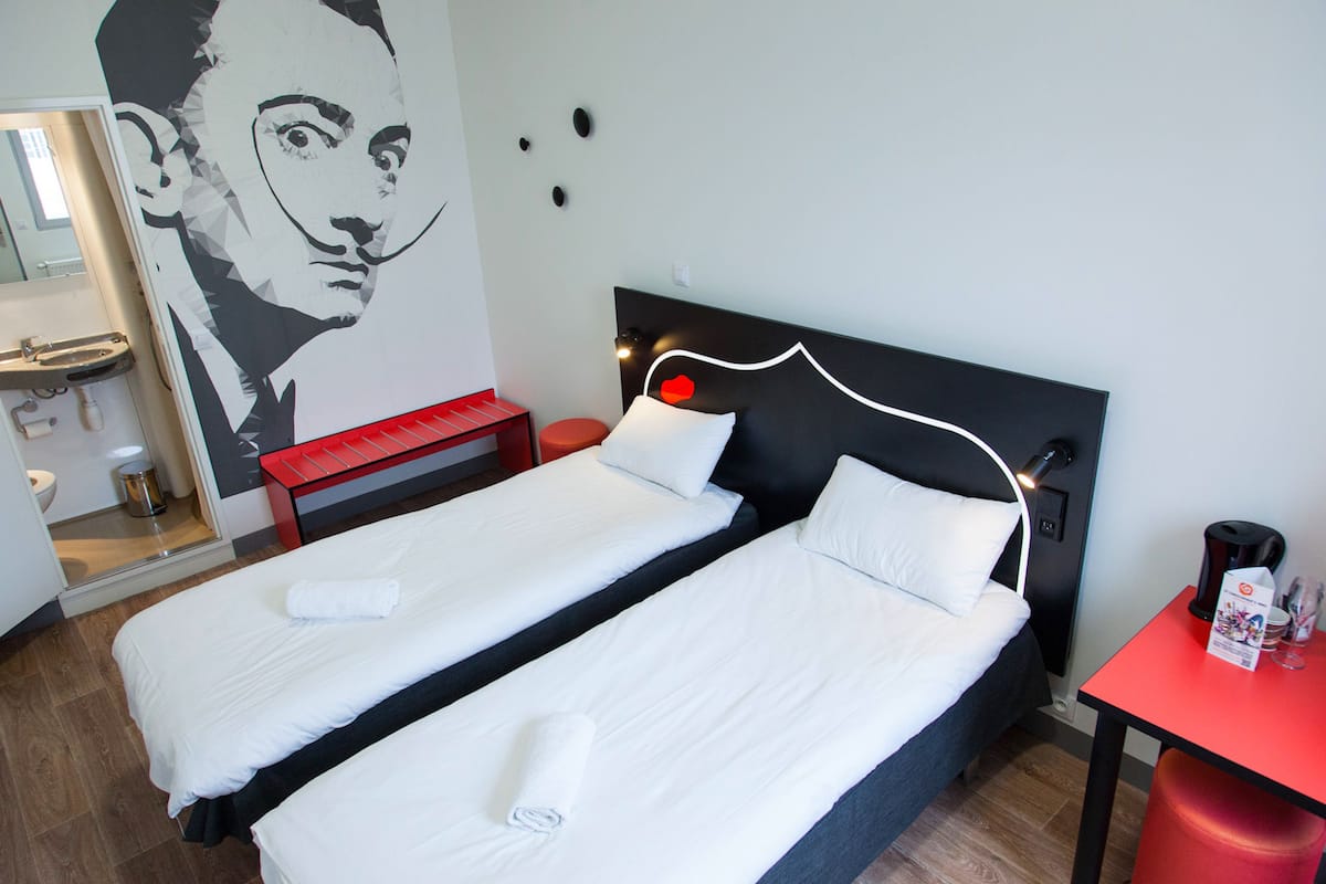 Blackout curtains, iron/ironing board, free WiFi
