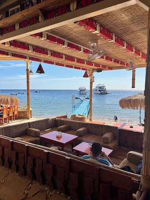 Vue sur la plage, ouvert tous les jours