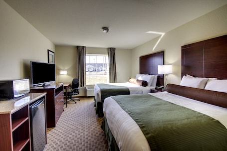 Room, 2 Queen Beds, Accessible, Non Smoking | Premium bedding, in-room safe, desk, laptop workspace