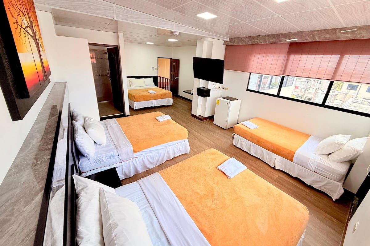 1 bedroom, down comforters, individually decorated, desk