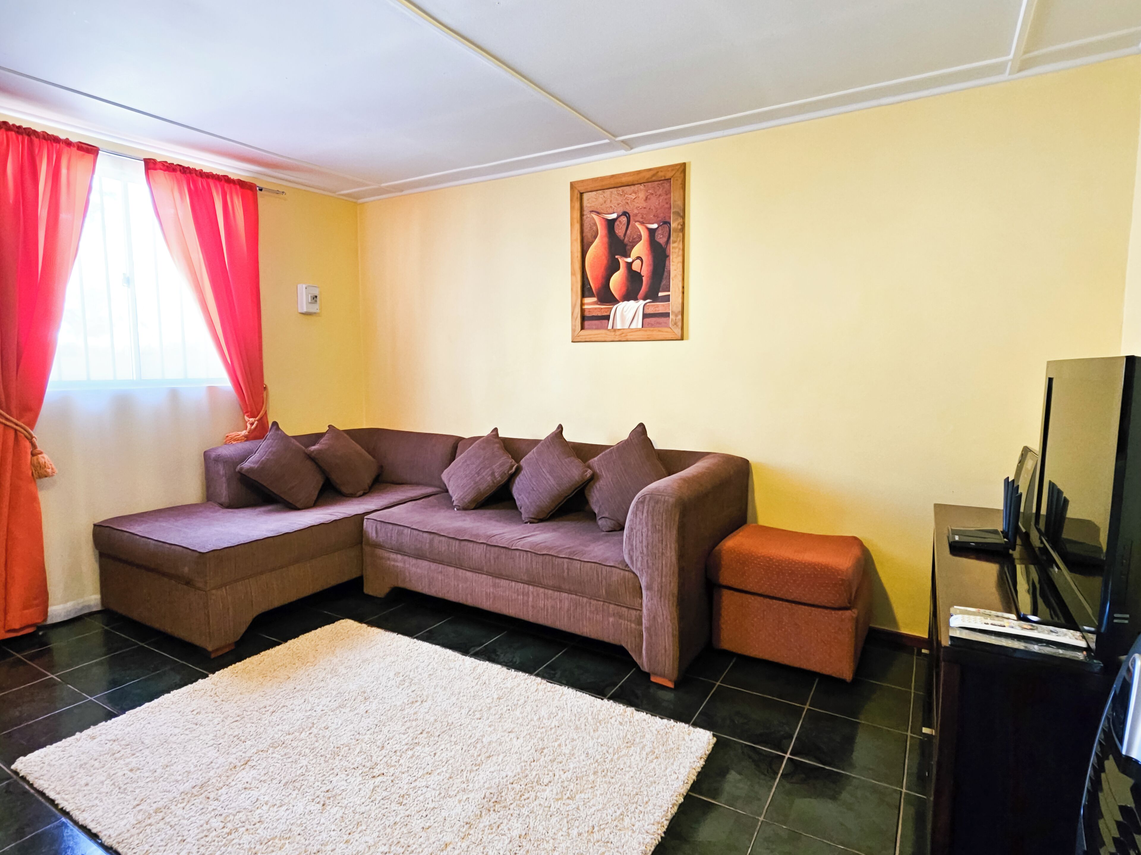 Familienbungalow, 3 Schlafzimmer, Balkon, Gartenblick | Hochwertige Bettwaren, schallisolierte Zimmer, kostenloses WLAN