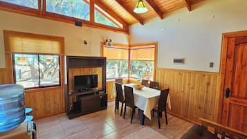 Superior Bungalow, 2 Bedrooms, Terrace, Pool View | Living area | 32-inch flat-screen TV with satellite channels, TV, DVD player