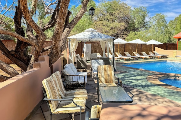 Elite Bungalow, 2 Bedrooms, Terrace, Pool View | Premium bedding, soundproofing, free WiFi, bed sheets