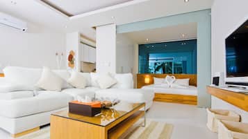 Suite, 1 Bedroom (Garden Patio) | Premium bedding, down duvets, minibar, in-room safe