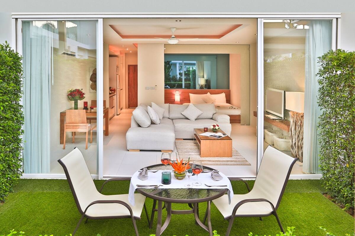 套房, 1 间卧室 (Garden Patio) | 高档床上用品、羽绒被、迷你吧、客房内保险箱
