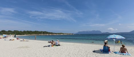 Vlak bij het strand