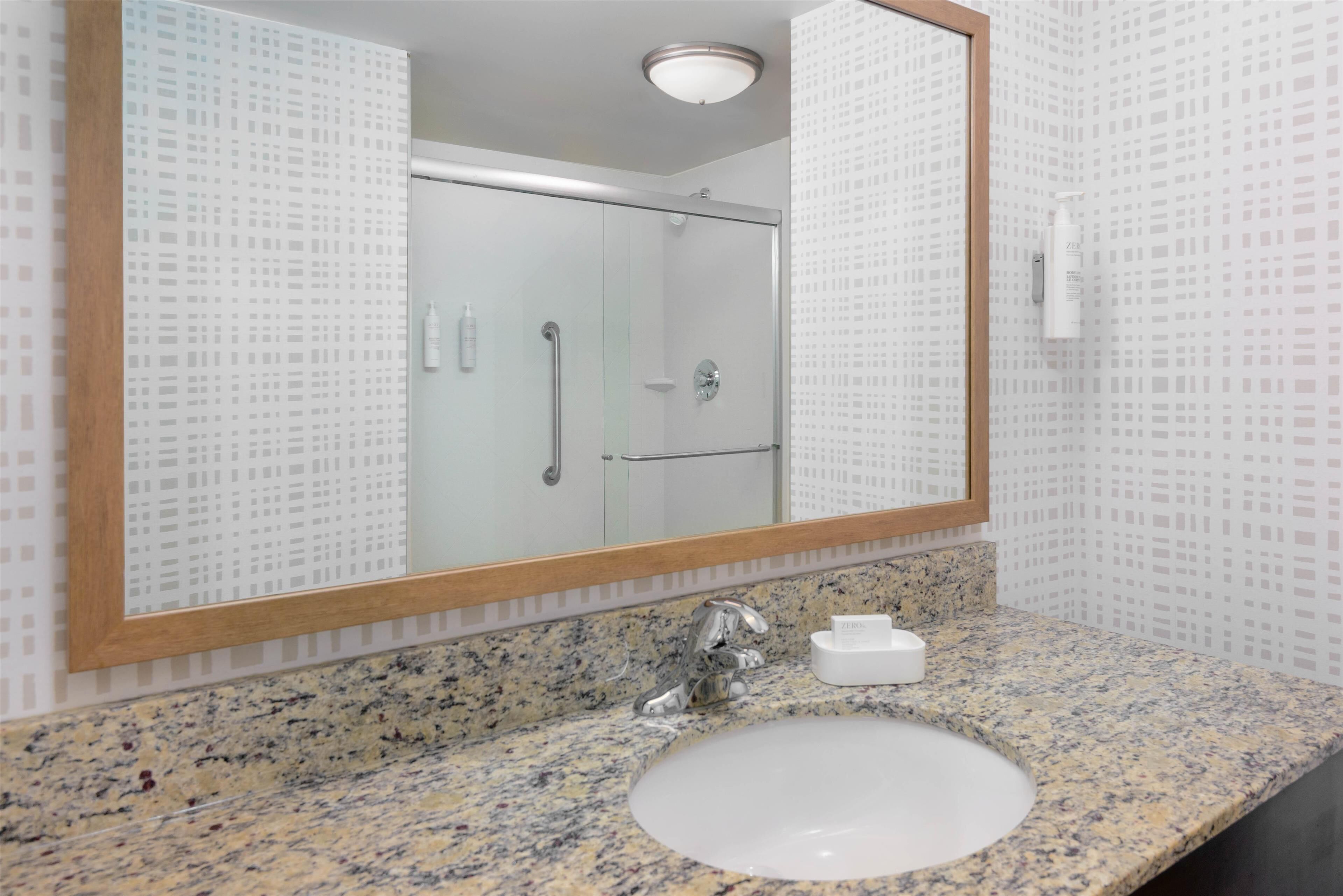 free toiletries, hair dryer, towels, soap