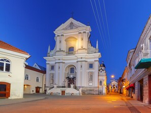 Front of property - evening/night - Domus Maria (Vilnius)