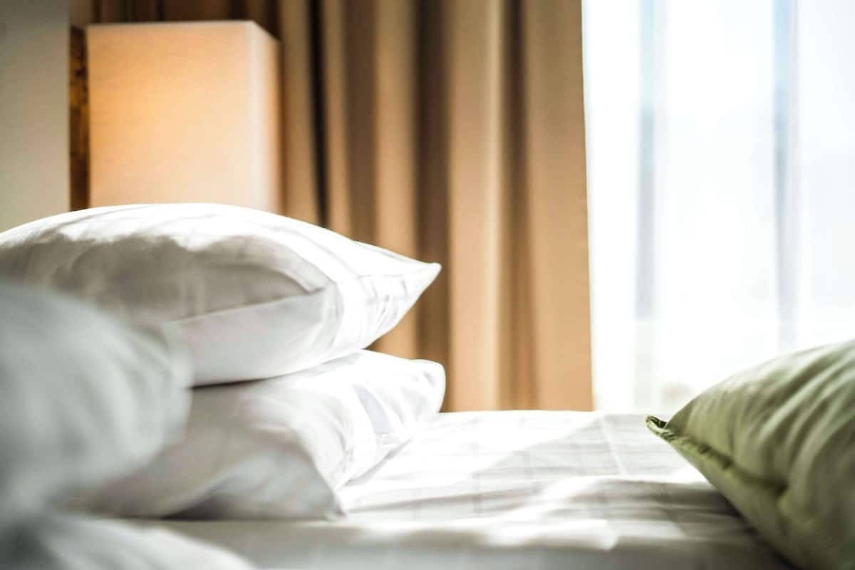 Ropa de cama hipoalergénica, escritorio y cortinas blackout