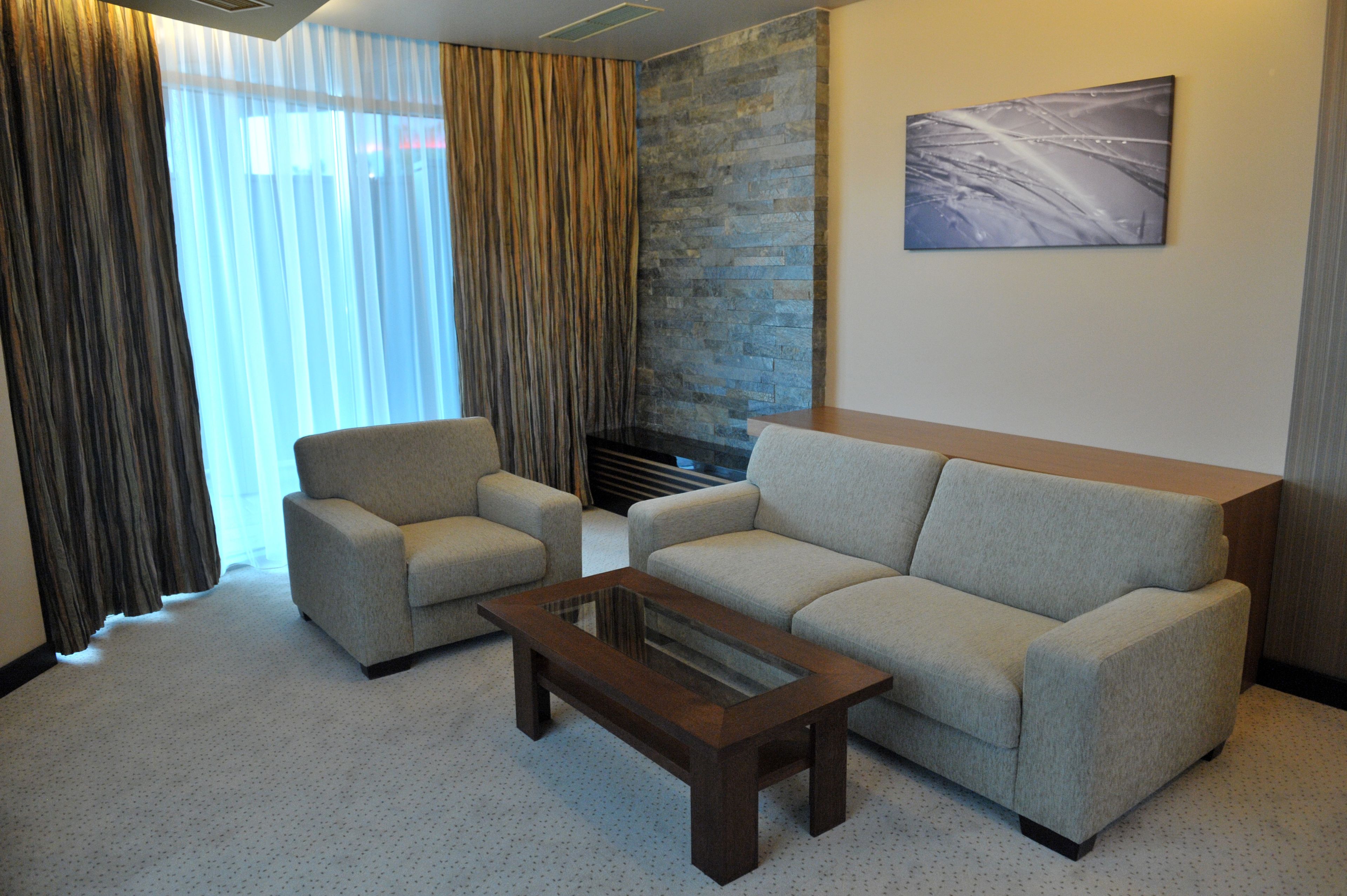 comfort suite | living area | 50-inch smart tv with digital channels