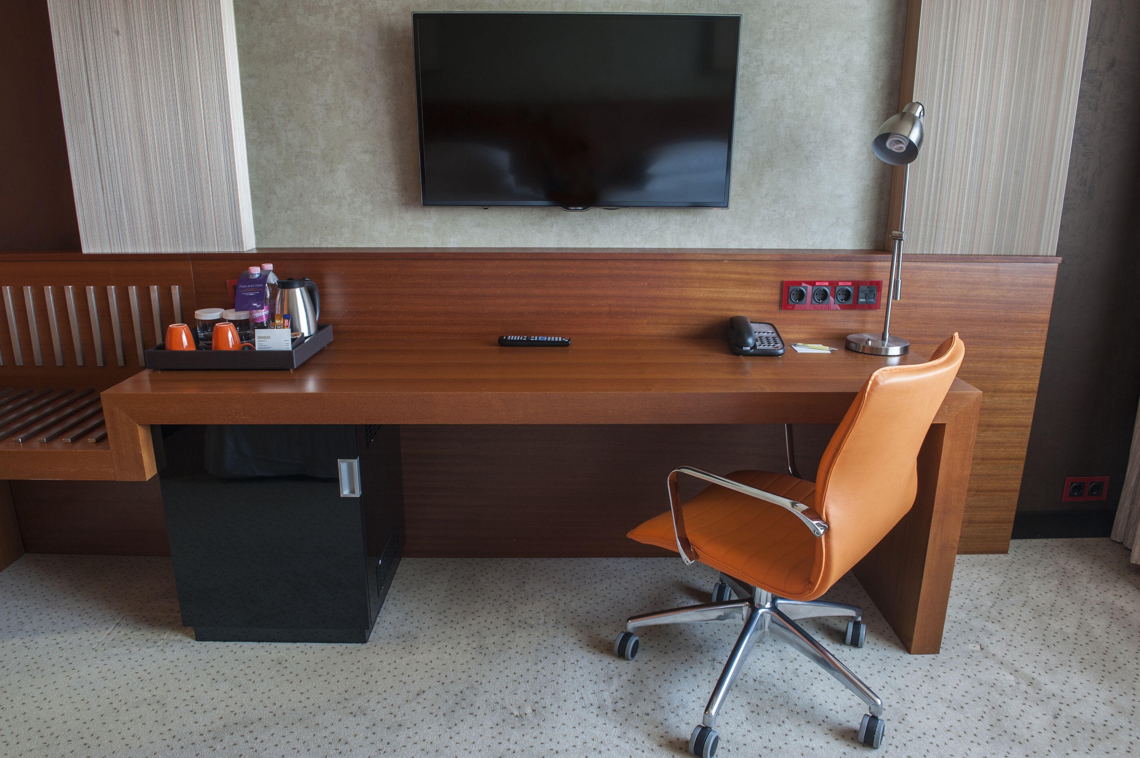 in-room safe, desk, laptop workspace, iron/ironing board