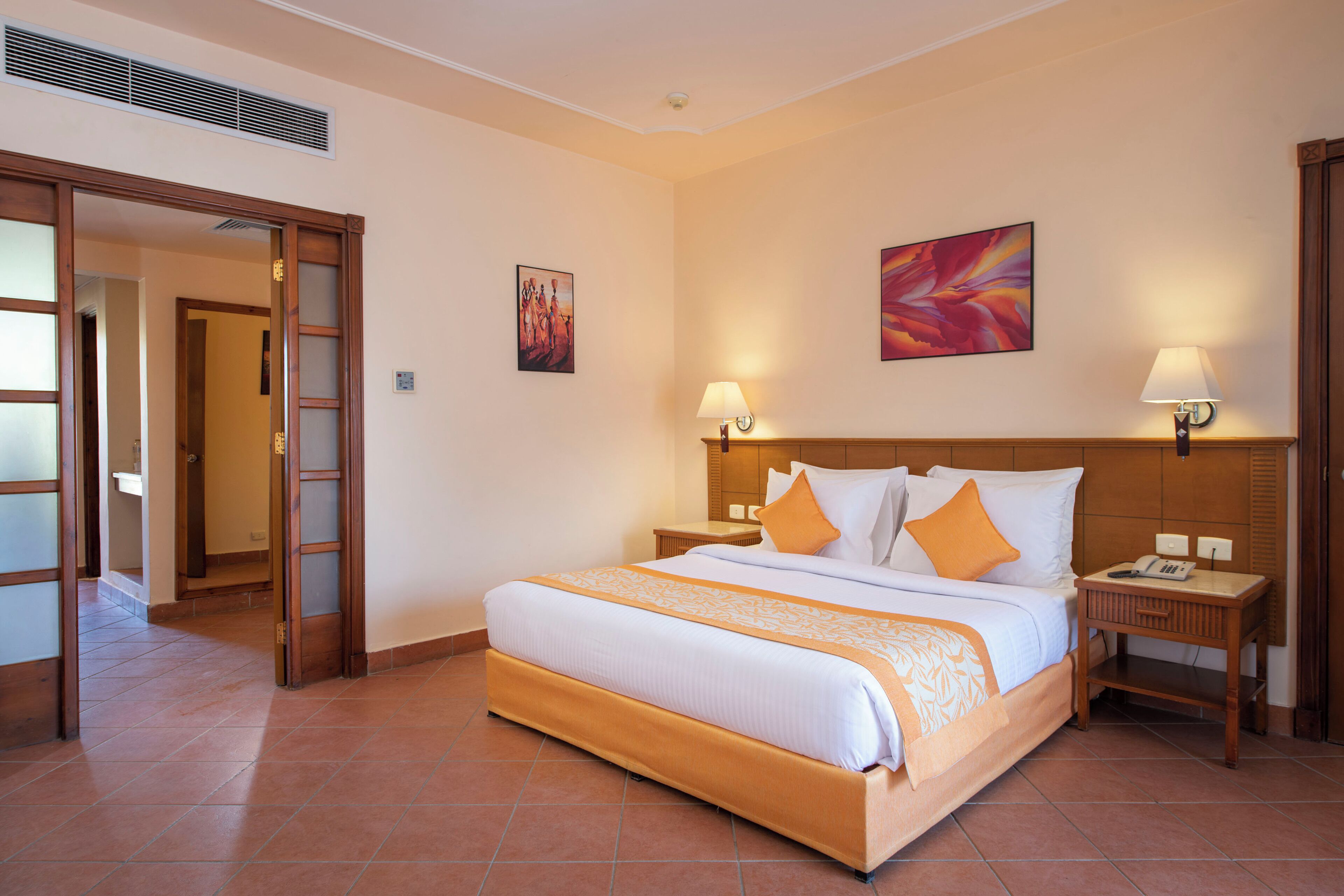 Egyptian cotton sheets, minibar, in-room safe, blackout drapes