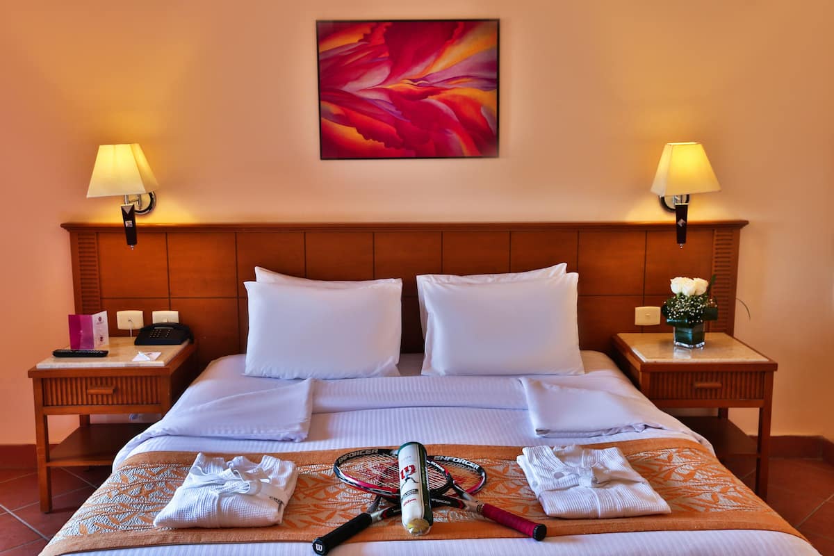 Lakens van Egyptisch katoen, een minibar, een kluis op de kamer