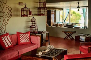 Sala de estar en el lobby