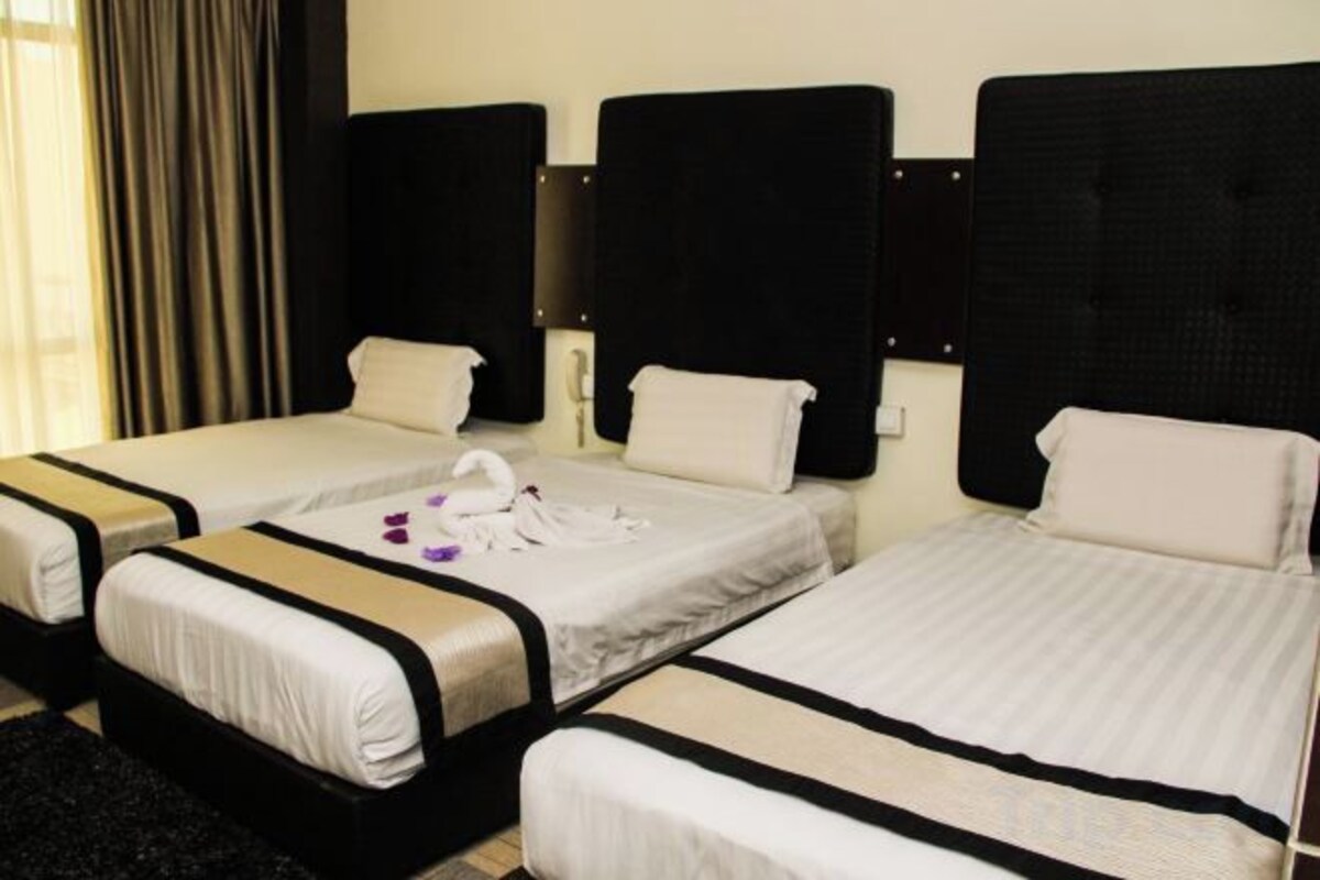 Desk, blackout curtains, iron/ironing board, free WiFi