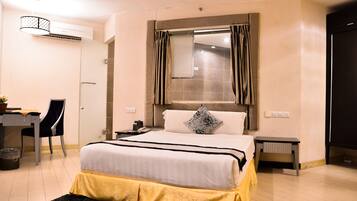 Minibar, blackout drapes, iron/ironing board, free WiFi