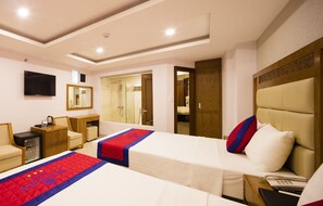 Minibar, in-room safe, desk, blackout curtains