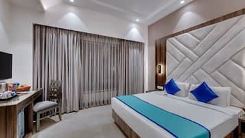 Ropa de cama de alta calidad y minibar