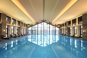 Indoor pool, open 6:30 AM to 10:30 PM, sun loungers